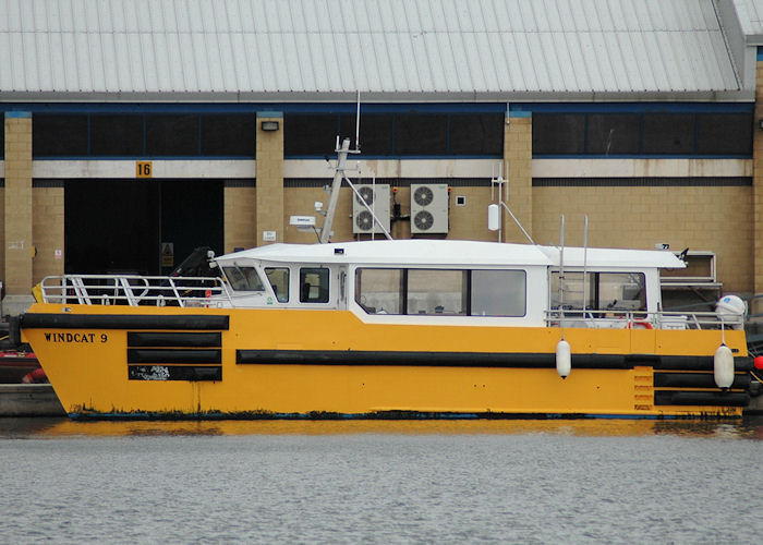 Photograph of the vessel  Windcat 9 pictured at Grimsby on 5th September 2009