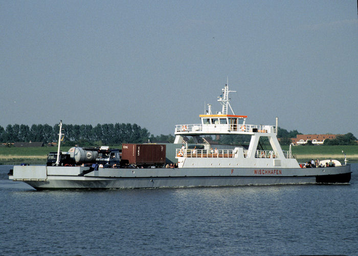 Photograph of the vessel  Wischhafen pictured departing Glückstadt on 6th June 1997