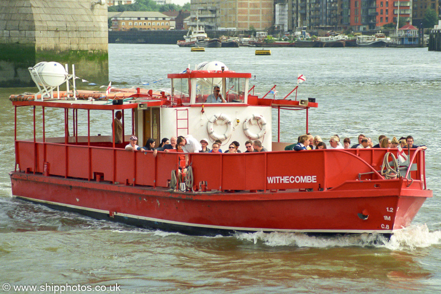 Photograph of the vessel  Witheycombe pictured in London on 3rd September 2002
