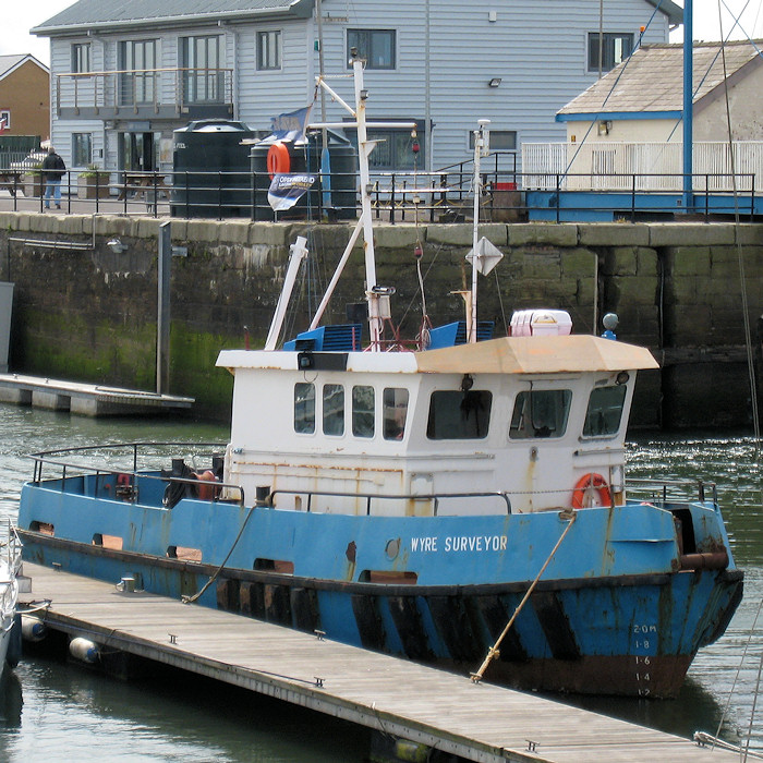 Photograph of the vessel  Wyre Surveyor pictured at Fleetwood on 13th May 2012