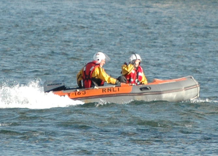 Photograph of the vessel RNLB Y-163 pictured passing North Shields on 9th August 2010