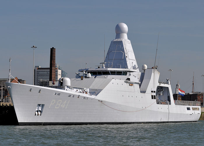 Photograph of the vessel HrMS Zeeland pictured in Portsmouth Harbour on 8th June 2013