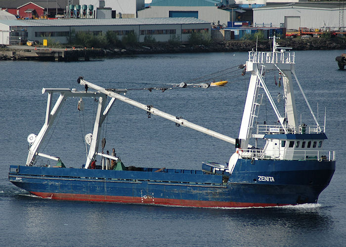Photograph of the vessel  Zenita pictured arriving at Stavanger on 5th May 2008