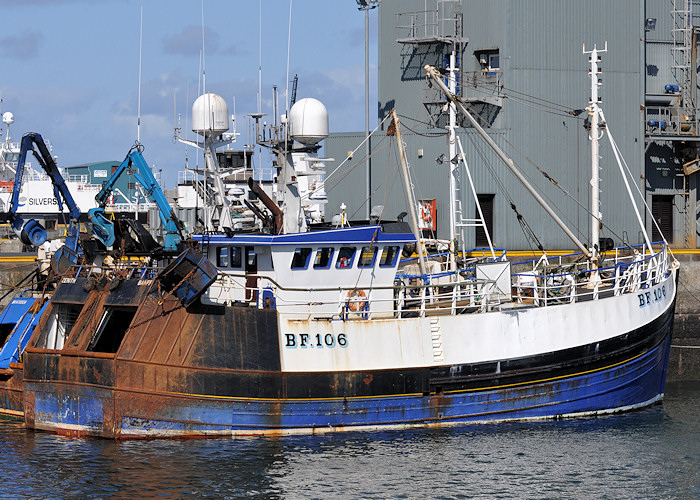 Photograph of the vessel fv Zenith pictured at Fraserburgh on 15th April 2012