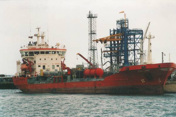 Photograph of the vessel  Zircone pictured at Fawley on 15th August 1999