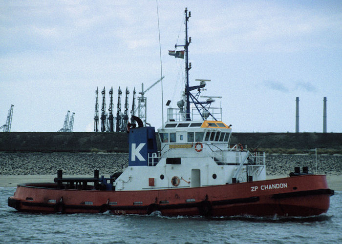 Photograph of the vessel  ZP Chandon pictured in Europoort on 20th April 1997