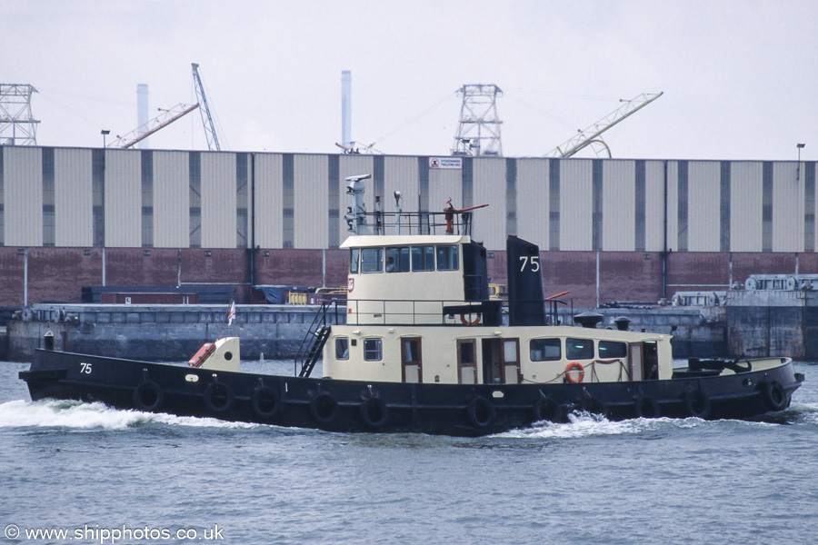 Photograph of the vessel  75 pictured in Churchilldok, Antwerp on 20th June 2002