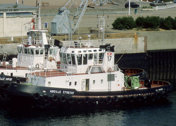 Abeille Etretat pictured at Le Havre on 15th August 1997