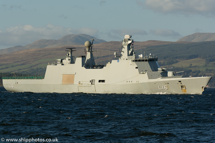 KDM Absalon pictured passing Greenock on 6th October 2016