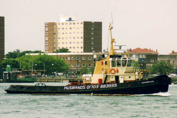  Accomplice pictured arriving in Portsmouth on 14th June 1995