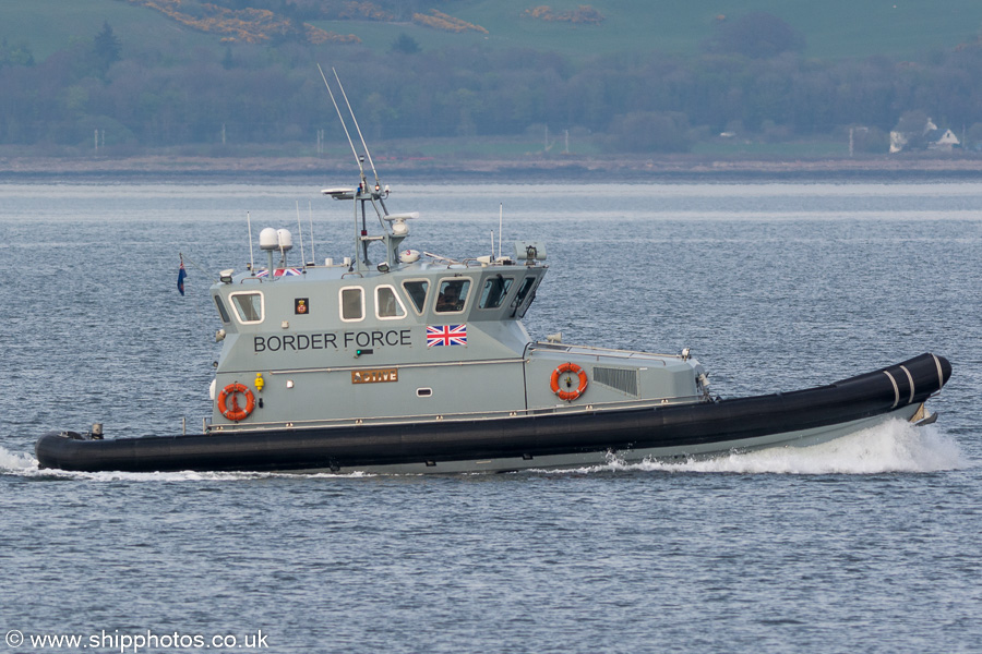 Active pictured passing Greenock on 19th April 2019