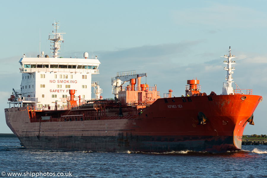 Photograph of the vessel  Adfines Sea pictured at North Shields on 13th November 2015