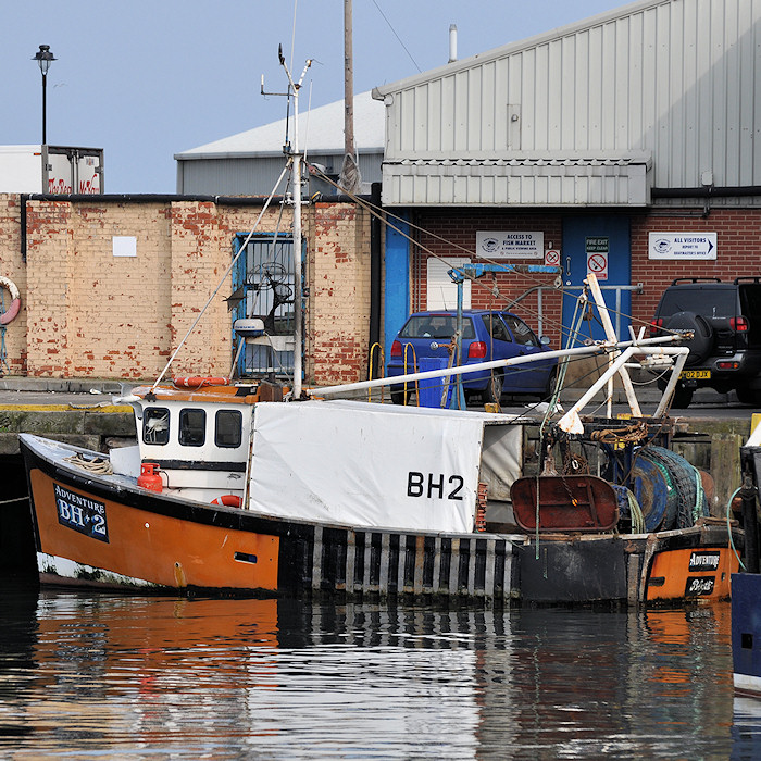 Photograph of the vessel fv Adventure pictured at the Fish Quay, North Shields on 23rd March 2012