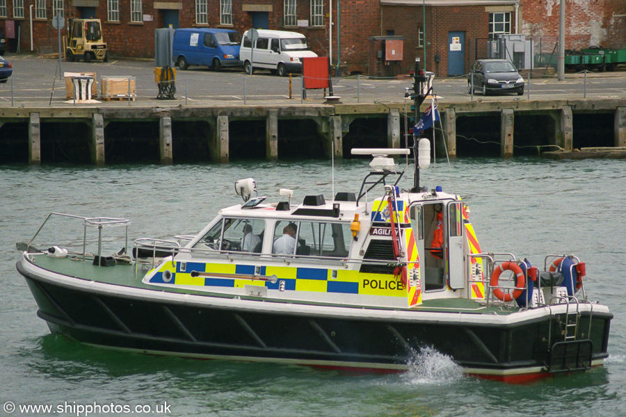  Agility pictured in Portsmouth Naval Base on 5th July 2003