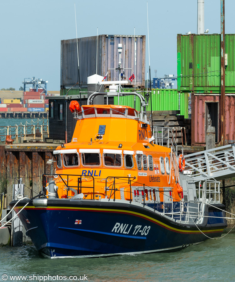 Photograph of the vessel RNLB Albert Brown pictured at Harwich on 15th August 2024