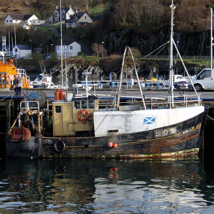 fv Alex C pictured at Mallaig on 9th April 2012