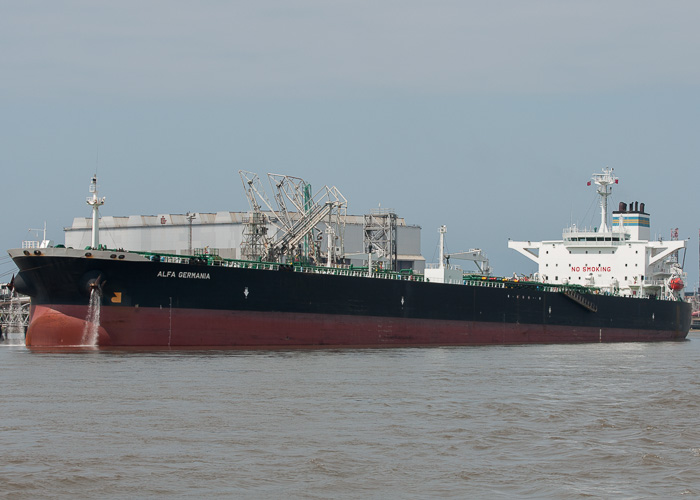 Photograph of the vessel  Alfa Germania pictured at Tranmere on 31st May 2014