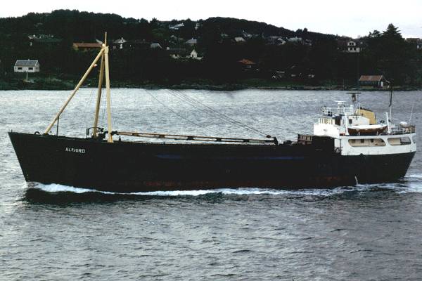 Photograph of the vessel  Alfjord pictured near Haugesund on 26th October 1998