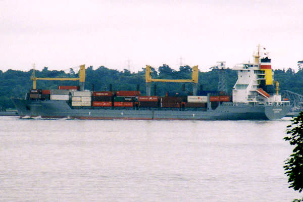Photograph of the vessel  Alianca Rotterdam pictured departing Southampton on 3rd June 2000