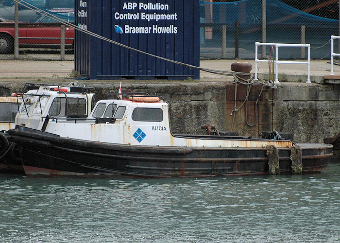 Photograph of the vessel  Alicia pictured in Empress Dock, Southampton on 14th August 2010
