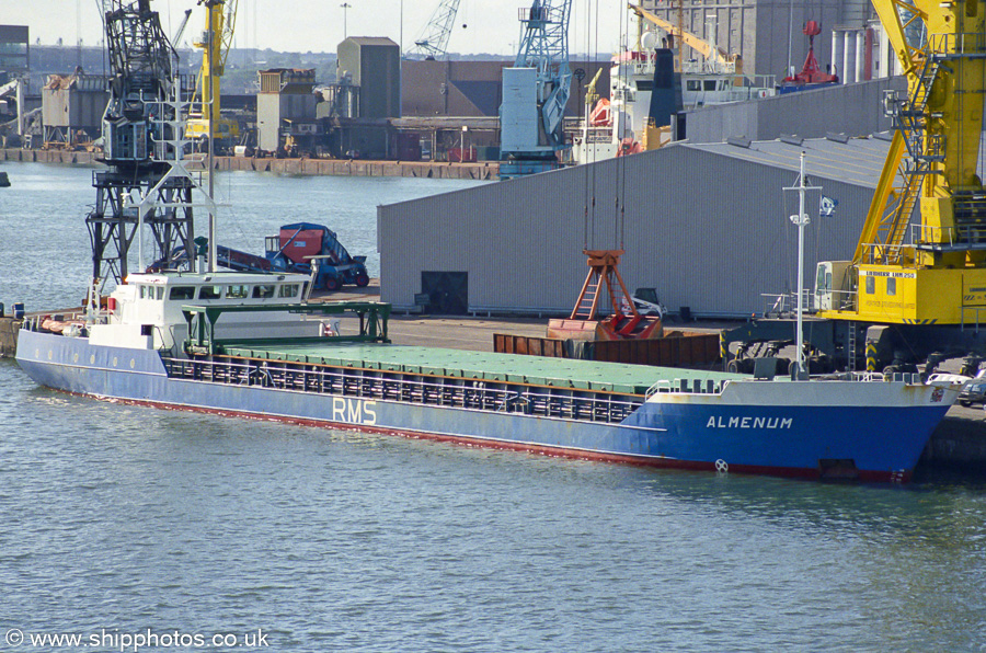 Photograph of the vessel  Almenum pictured at Dublin on 15th August 2002