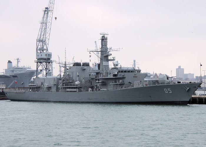 Photograph of the vessel  Almirante Cochrane pictured in Portsmouth on 8th September 2007