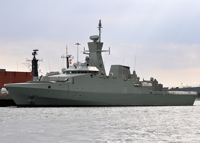 SNV Al Rahmani pictured in Portsmouth Naval Base on 20th July 2012