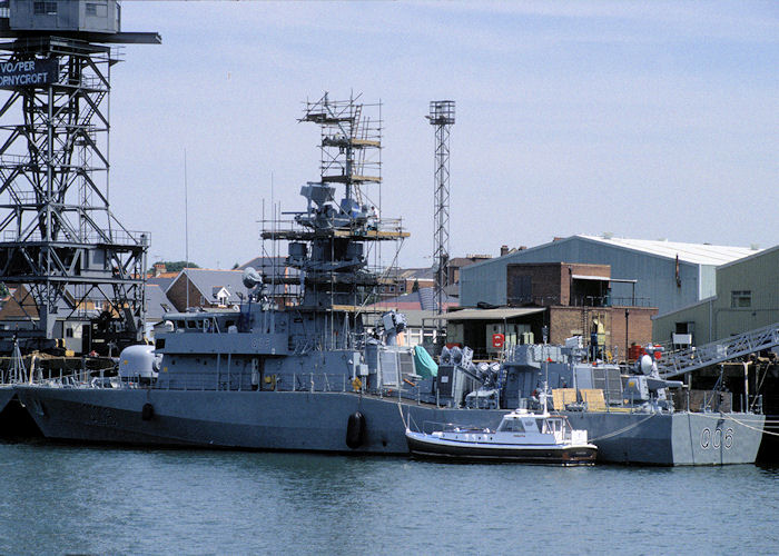 QENS Al Udeid pictured fitting out at Woolston on 21st July 1996