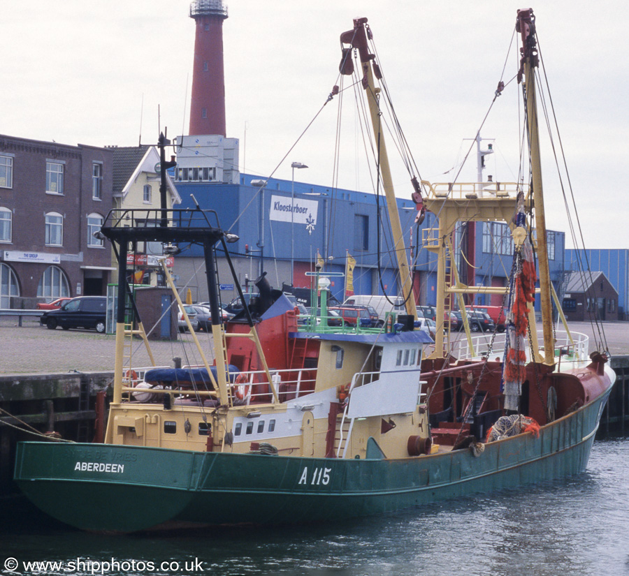 Photograph of the vessel fv Andrea pictured in Vissershaven, Ijmuiden on 16th June 2002