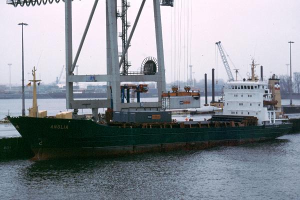 Photograph of the vessel  Anglia pictured in Hamburg on 19th March 2001