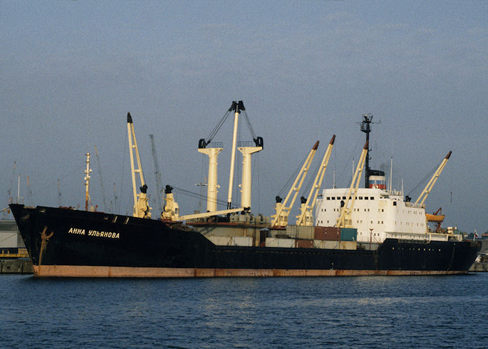 Photograph of the vessel  Anna Ulyanova pictured in Waalhaven, Rotterdam on 27th September 1992