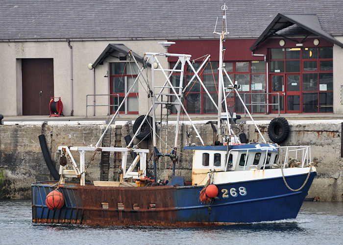 fv Antares pictured arriving at Kirkwall on 8th May 2013