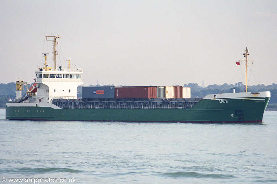 Photograph of the vessel  Apus pictured arriving at Southampton on 21st September 2001