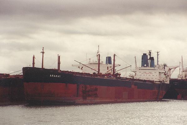  Ararat pictured laid up on Southampton Water on 16th August 1992