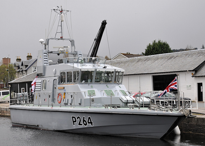 HMS Archer pictured at Inverness on 14th April 2012