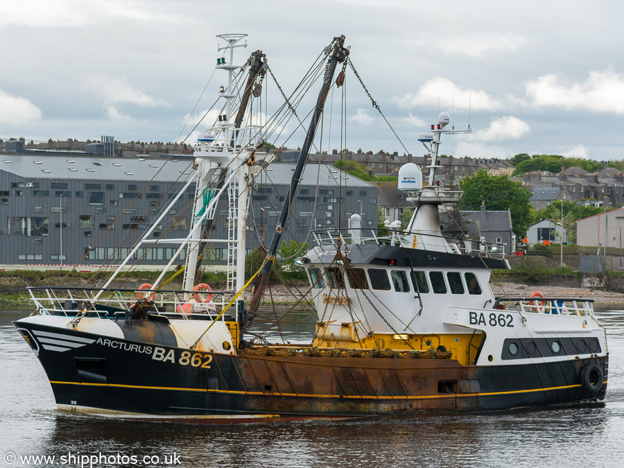 fv Arcturus  pictured departing Aberdeen on 27th May 2019