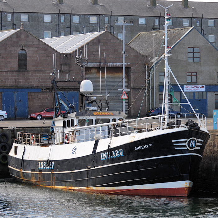 fv Ardent II pictured at Peterhead on 15th April 2012