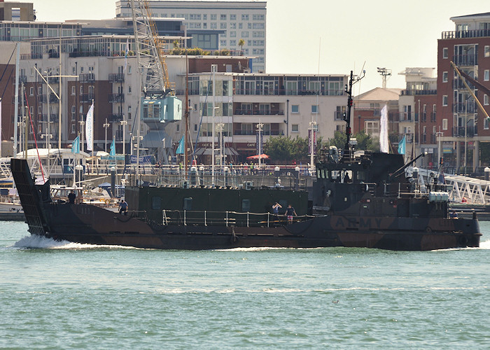 Photograph of the vessel HMAV Arezzo pictured arriving in Portsmouth on 23rd July 2012