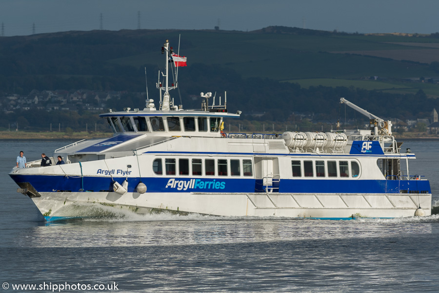  Argyll Flyer pictured passing Greenock on 9th October 2016
