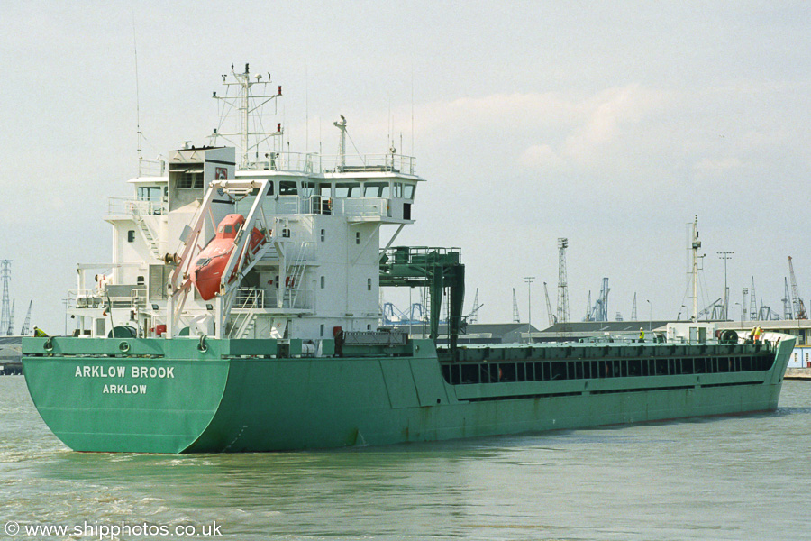  Arklow Brook pictured approaching Tilbury on 16th August 2003