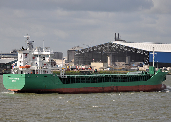 Photograph of the vessel  Arklow Fortune pictured passing Vlaardingen on 23rd June 2012