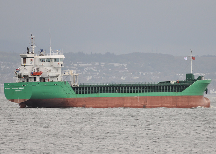 Photograph of the vessel  Arklow Rally pictured passing Greenock on 27th September 2011
