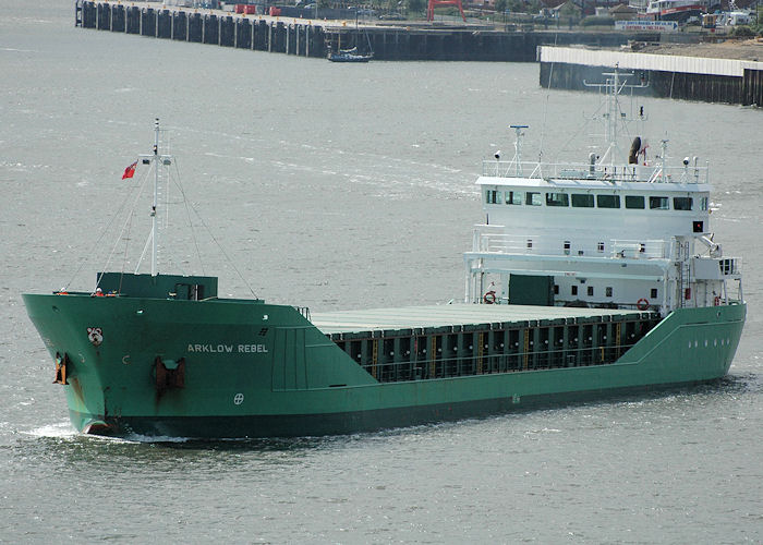 Photograph of the vessel  Arklow Rebel pictured passing North Shields on 10th August 2010