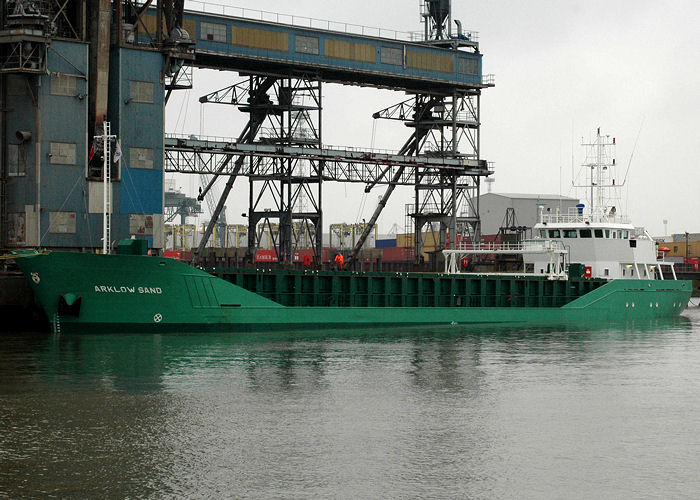  Arklow Sand pictured at Tilbury Grain Terminal on 17th May 2008
