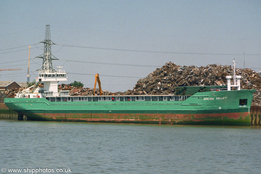 Photograph of the vessel  Arklow Valley pictured at Silvertown on 17th July 2005