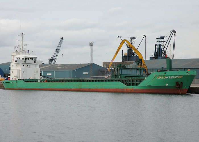 Photograph of the vessel  Arklow Venture pictured at Leith on 23rd March 2010