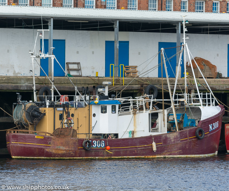 Photograph of the vessel fv Arlanda pictured at the Fish Quay, North Shields on 27th August 2017
