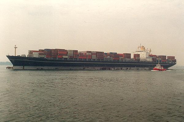 Photograph of the vessel  Arosia pictured departing Southampton on 8th August 1992