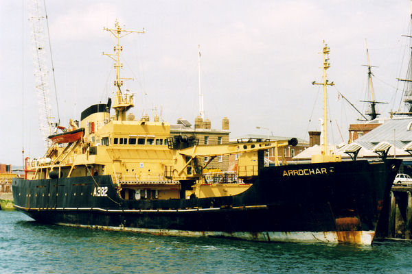 RMAS Arrochar pictured in Portsmouth on 25th May 1999