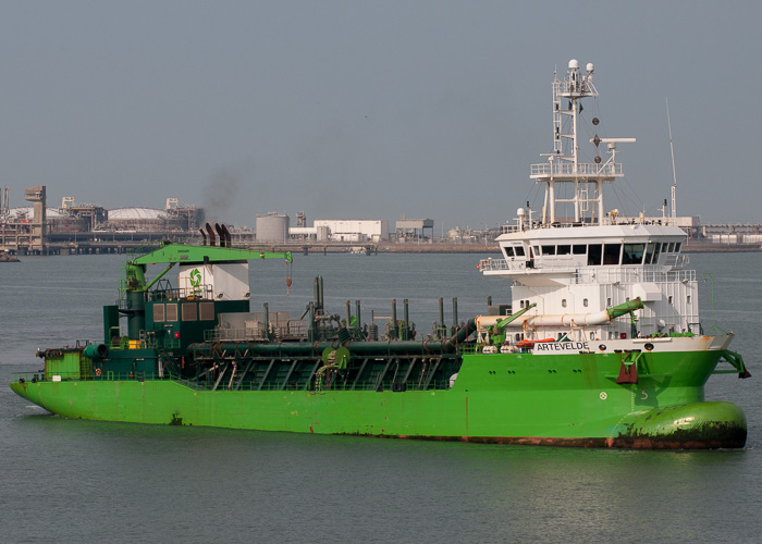 Photograph of the vessel  Artevelde pictured at Zeebrugge on 19th July 2014